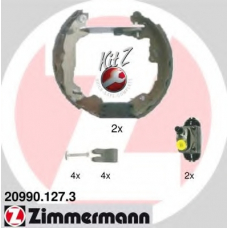 20990.127.3 ZIMMERMANN Комплект тормозных колодок