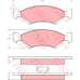 GDB4081 TRW Комплект тормозных колодок, дисковый тормоз