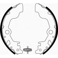 J GF-797AF JAPANPARTS Комплект тормозных колодок