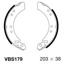 VBS179 MOTAQUIP Комплект тормозных колодок