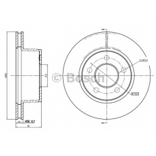 0 986 BB4 340 BOSCH Тормозной диск