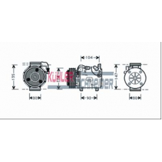 8407991 KUHLER SCHNEIDER Компрессор, кондиционер