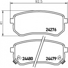 8DB 355 006-581 HELLA Комплект тормозных колодок, дисковый тормоз