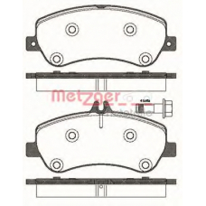 1377.00 METZGER Комплект тормозных колодок, дисковый тормоз