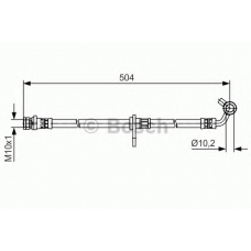 1 987 481 472 BOSCH Тормозной шланг