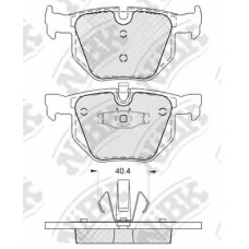 PN0092 NiBK Комплект тормозных колодок, дисковый тормоз