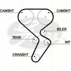 8645 5501xs TRISCAN Ремень ГРМ