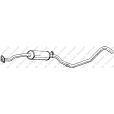 287-001 BOSAL Средний глушитель выхлопных газов