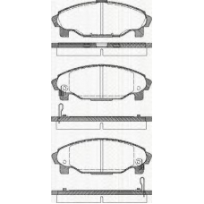8110 41003 TRISCAN Комплект тормозных колодок, дисковый тормоз