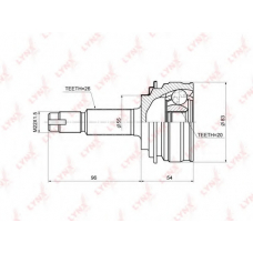 CO3684 LYNX Co-3684 шрус наружный toyota yaris(nsp91/95) 1.3 4wd 05] / 1.5 05]