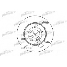 PBD2813 PATRON Тормозной диск