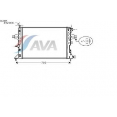 OL2254 AVA Радиатор, охлаждение двигателя