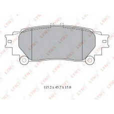 BD7597 LYNX Колодки торм. зад. lexus rx270