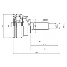 AW1510510 AYWIPARTS Шарнирный комплект, приводной вал