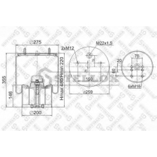 90-09402-SX STELLOX Кожух пневматической рессоры