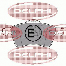 LP1092 DELPHI Комплект тормозных колодок, дисковый тормоз