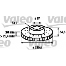 186751 VALEO Тормозной диск