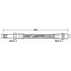 FBH7494 FIRST LINE Тормозной шланг