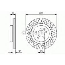 0 986 479 578 BOSCH Тормозной диск