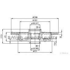 0993-1004 ASHUKI Тормозной диск