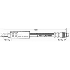 FBH6233 FIRST LINE Тормозной шланг