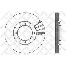 6020-3011V-SX STELLOX Тормозной диск