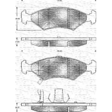 363702161145 MAGNETI MARELLI Комплект тормозных колодок, дисковый тормоз