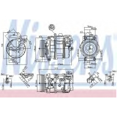 890073 NISSENS Компрессор, кондиционер
