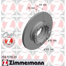 250.1370.20 ZIMMERMANN Тормозной диск