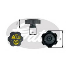 RC249 GATES Крышка, резервуар охлаждающей жидкости