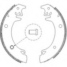 Z4037.00 WOKING Комплект тормозных колодок