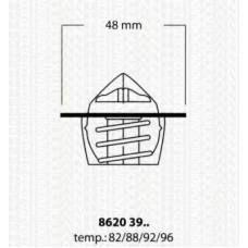 8620 3988 TRISCAN Термостат, охлаждающая жидкость