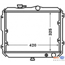 8MK 376 705-691 HELLA Радиатор, охлаждение двигателя