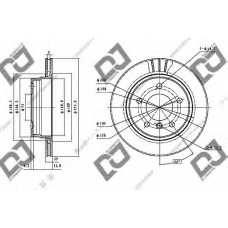 BD1166 DJ PARTS Тормозной диск