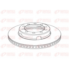 NCA1028.20 KAWE Тормозной диск