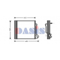 123530N AKS DASIS Конденсатор, кондиционер
