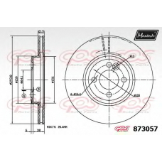 873057.6980 MAXTECH Тормозной диск