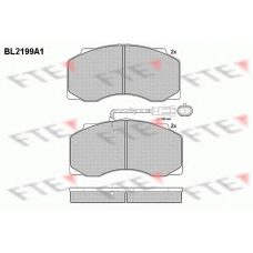 BL2199A1 FTE Комплект тормозных колодок, дисковый тормоз