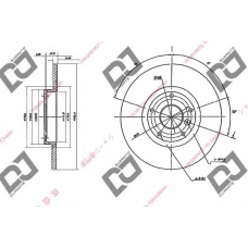 BD1608 DJ PARTS Тормозной диск