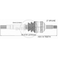 CH-8-22-604A InterParts Приводной вал