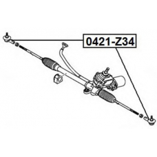 0421-Z34 ASVA Наконечник поперечной рулевой тяги