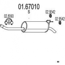 01.67010 MTS Глушитель выхлопных газов конечный