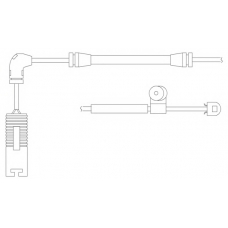 WS0191A KAWE Сигнализатор, износ тормозных колодок