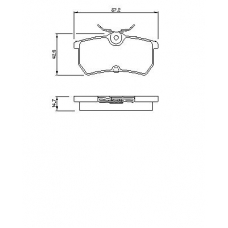 0 986 494 011 BOSCH Комплект тормозных колодок, дисковый тормоз