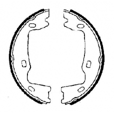 BB1098A5 FTE Комплект тормозных колодок, стояночная тормозная с