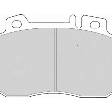 FD6674A NECTO Комплект тормозных колодок, дисковый тормоз