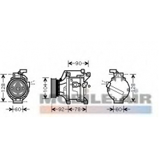 5300K446 VAN WEZEL Компрессор, кондиционер