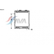 MNA2007 AVA Радиатор, охлаждение двигателя