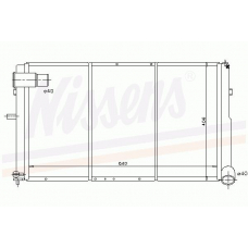 61308 NISSENS Радиатор, охлаждение двигателя