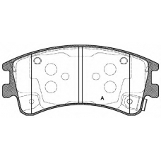 BPA0970.02 OPEN PARTS Комплект тормозных колодок, дисковый тормоз